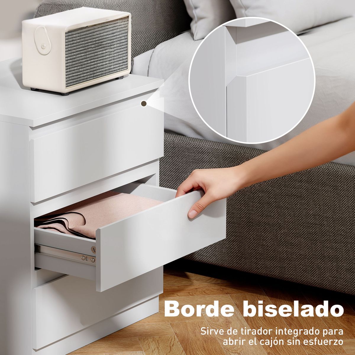 Mesita-de-noche-Palace-Homcom-3-cajones-nordico