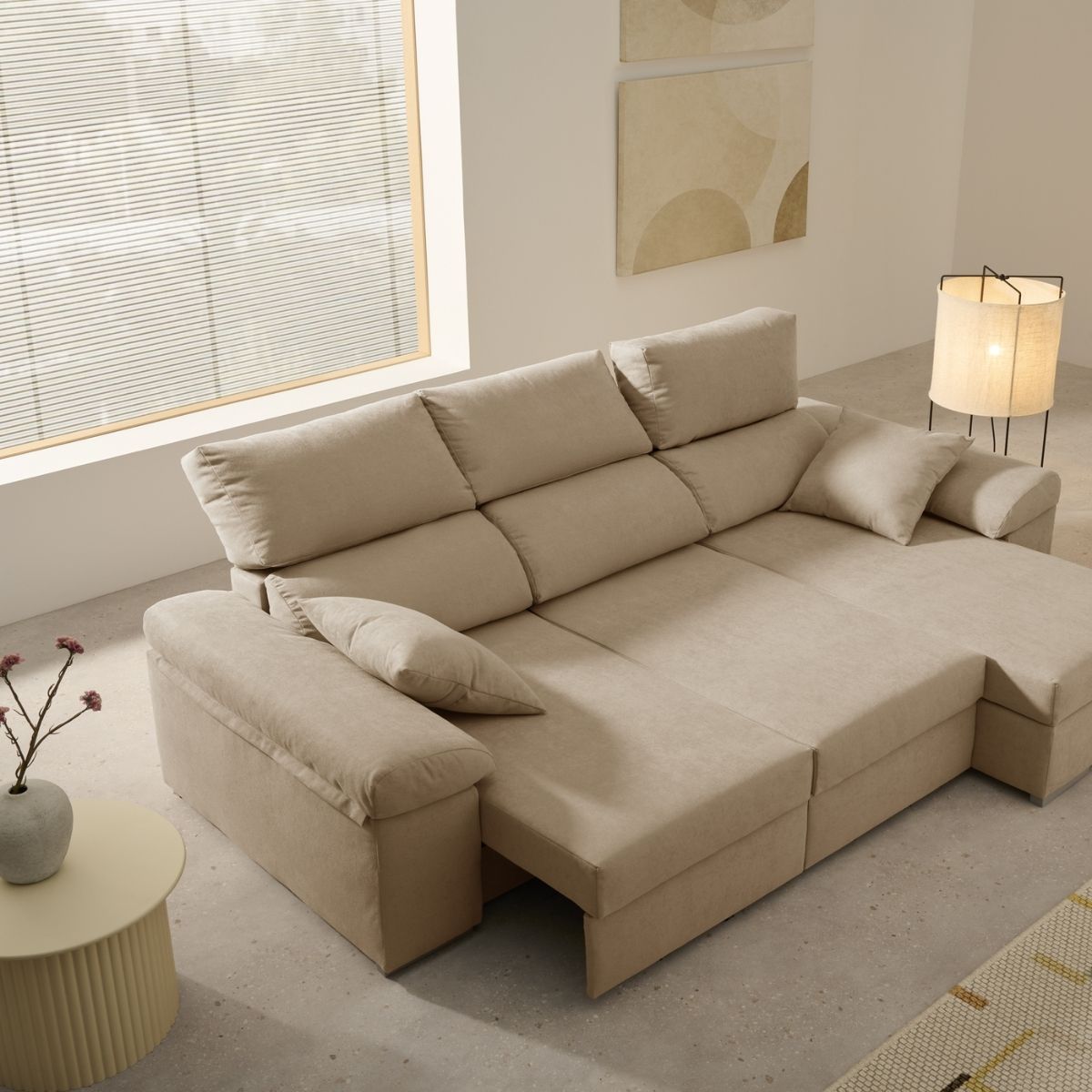 Sofa-chaiselongue-derecha-Armonia-Premium-asientos-deslizantes