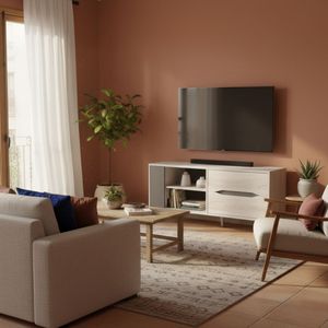 Mueble bajo para TV Odda 2 cajones 1 puerta gris 52,1x113,4 cm