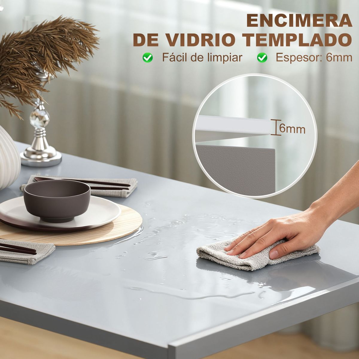 Mesa-de-comedor-Nuria-Homcom-diseño-fijo-gris-75x120x60-cm