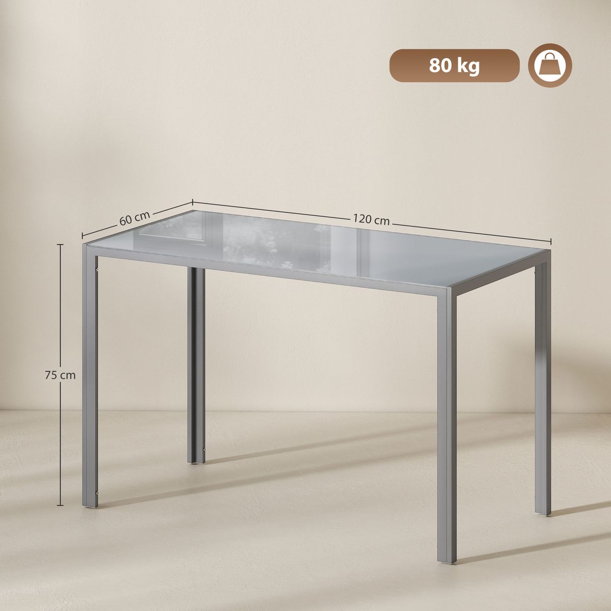 Mesa-de-comedor-Nuria-Homcom-diseño-fijo-gris-75x120x60-cm