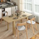 Mesa-de-comedor-Katy-Homcom-extensible-natural-75x140-180x90-cm-
