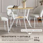 Mesa-de-comedor-Leonor-diseño-redondo-blanco-natural-Ø90x76-cm-