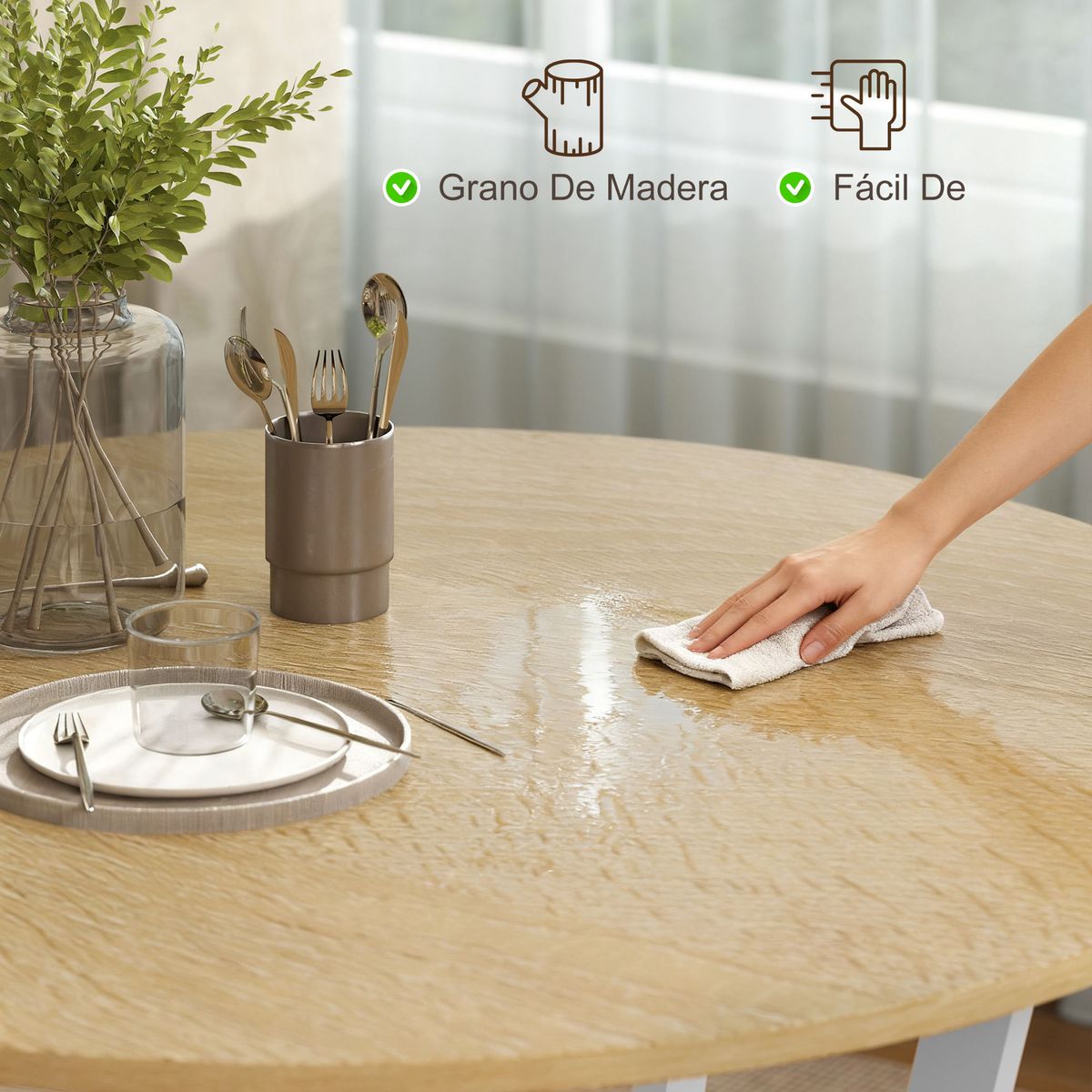 Mesa-de-comedor-Leonor-diseño-redondo-blanco-natural-Ø90x76-cm-