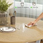 Mesa-de-comedor-Leonor-diseño-redondo-blanco-natural-Ø90x76-cm-