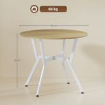 Mesa-de-comedor-Leonor-diseño-redondo-blanco-natural-Ø90x76-cm-