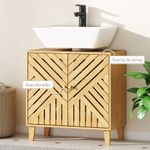 Mueble-de-baño-Congo-Homcom-2-puertas-natural-60x60x30-cm-