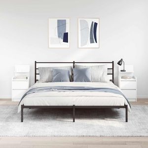 Pack de 2 mesitas de noche Este 2 cajones + estante 80x38x34 cm