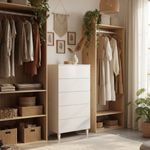 Comoda-Diva-5-cajones-blanco-brillo-117x61x40-cm-ambientada