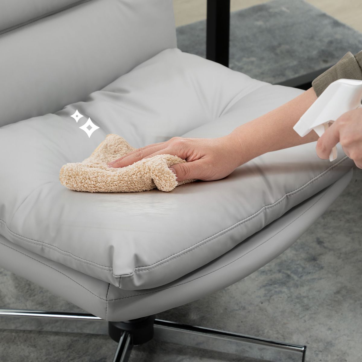 Silla-de-escritorio-Pirineos-Homcom-basculante-altura-ajustable-gris-84-94x65x65-cm-