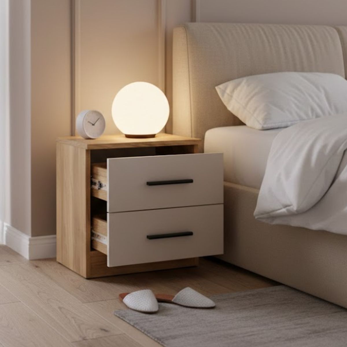 Mesita-de-noche-Elba-Mauvella-2-cajones-blanco-natural-43x396x335-cm-------------