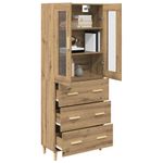 Vitrina-Meryem-2-puertas---3-cajones-natural-180x695x34-cm-