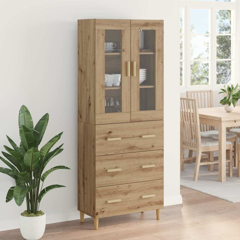 Vitrina-Meryem-2-puertas---3-cajones-natural-180x695x34-cm-