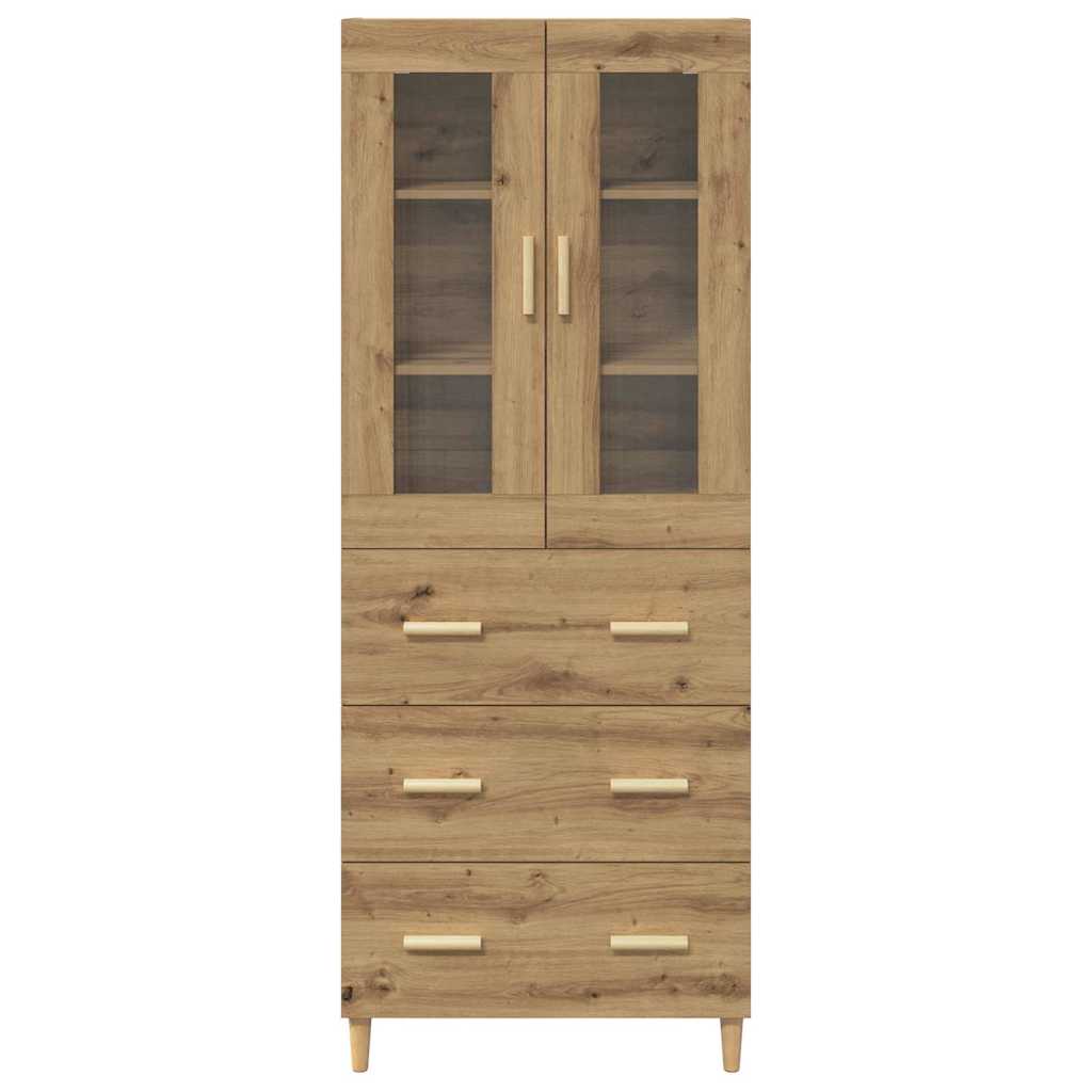 Vitrina-Meryem-2-puertas---3-cajones-natural-180x695x34-cm-