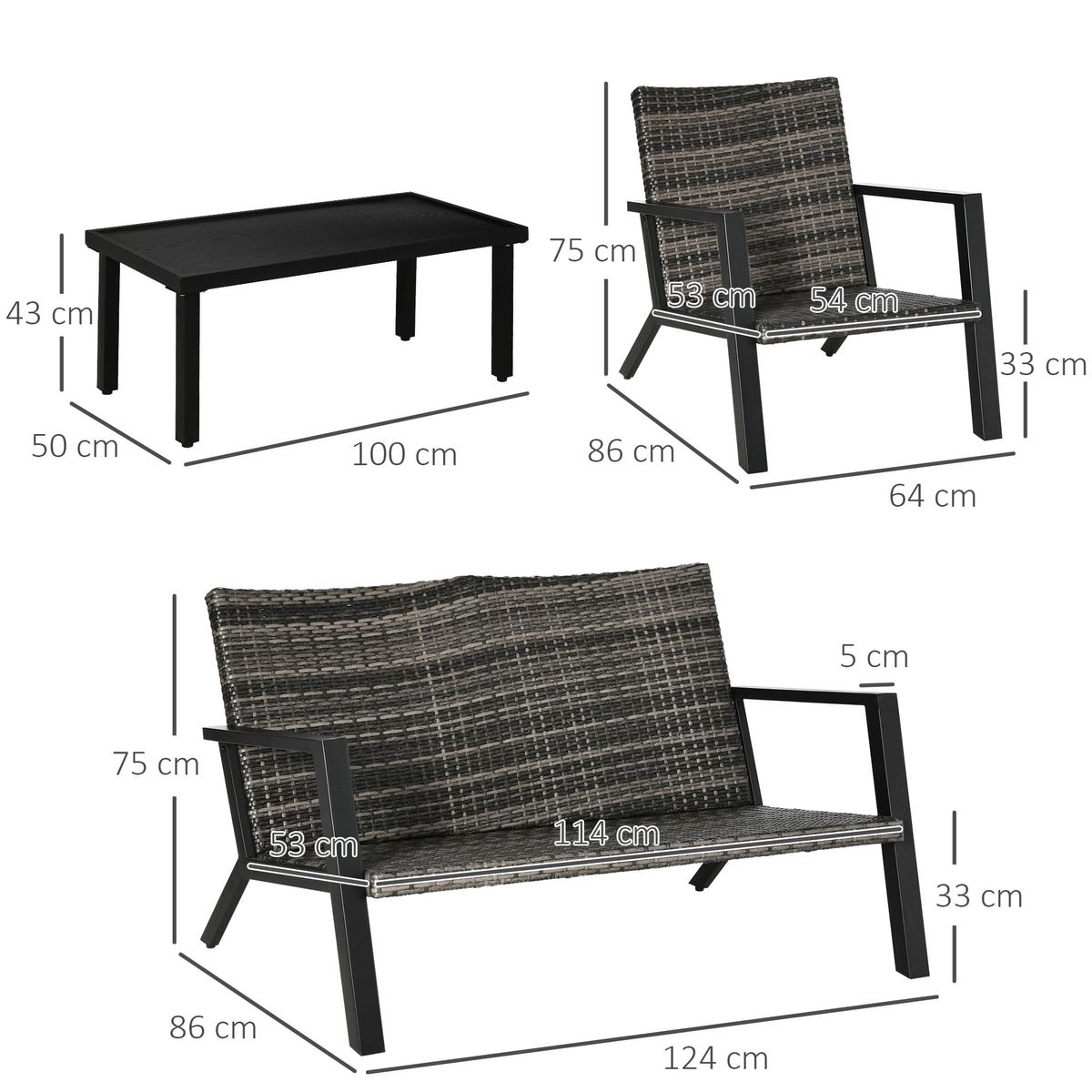 Conjunto-de-jardin-Luxe-Outsunny-2-sillones---sofa-doble---mesa-negro