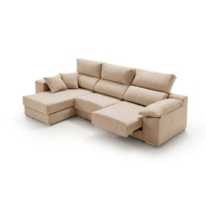 Sofá chaiselongue Corsa 3 plazas reclinable y deslizante 105x294x160 cm