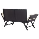 Banco-de-jardin-Oasis-diseño-2-en-1-negro-blanco-80x130-176x70-cm-