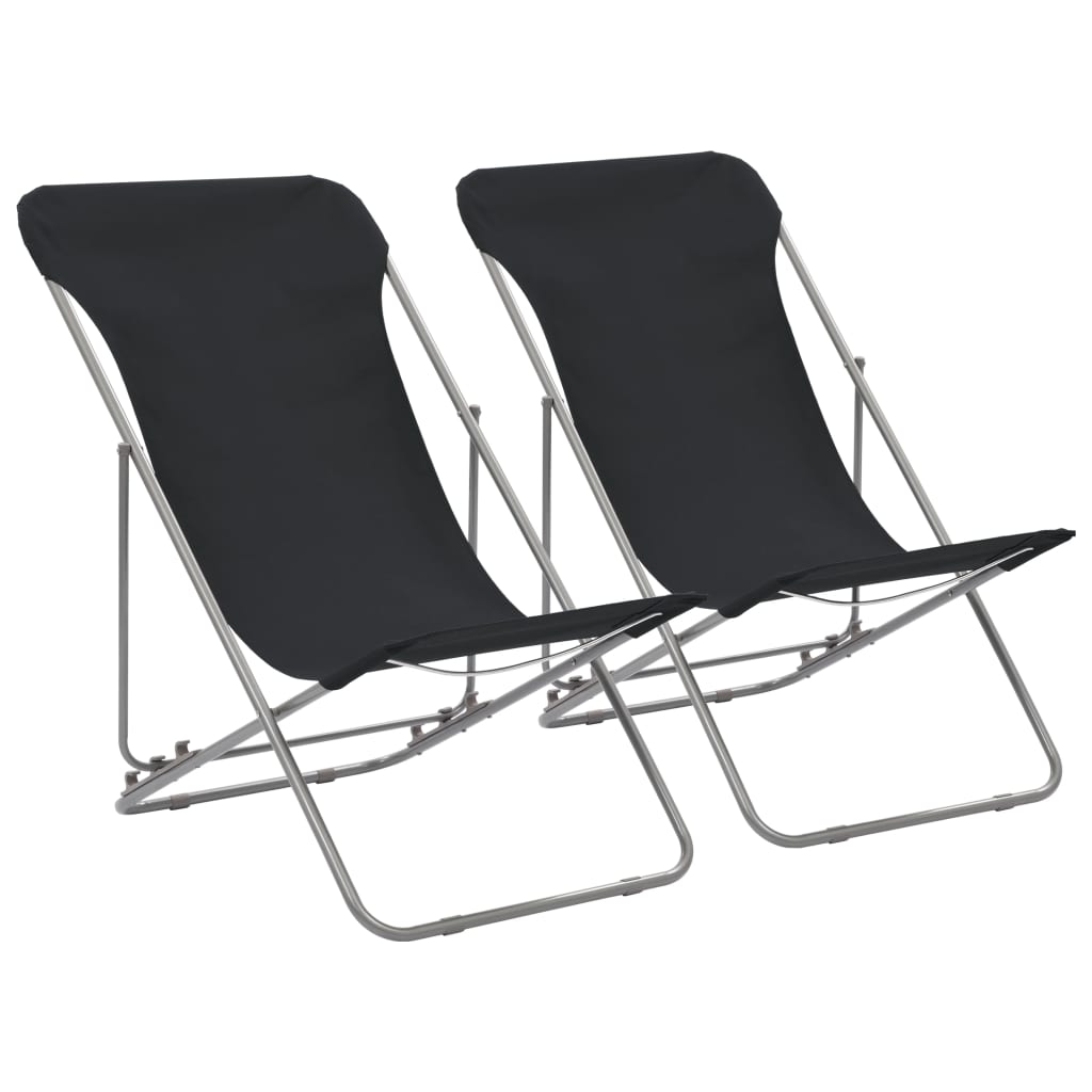 Pack-de-2-sillas-Bora-plegables-negro-99x75x57-cm