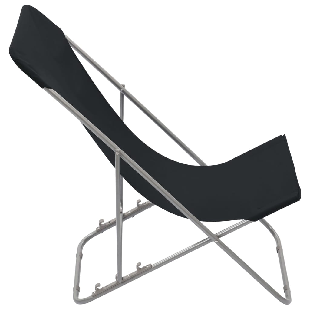Pack-de-2-sillas-Bora-plegables-negro-99x75x57-cm