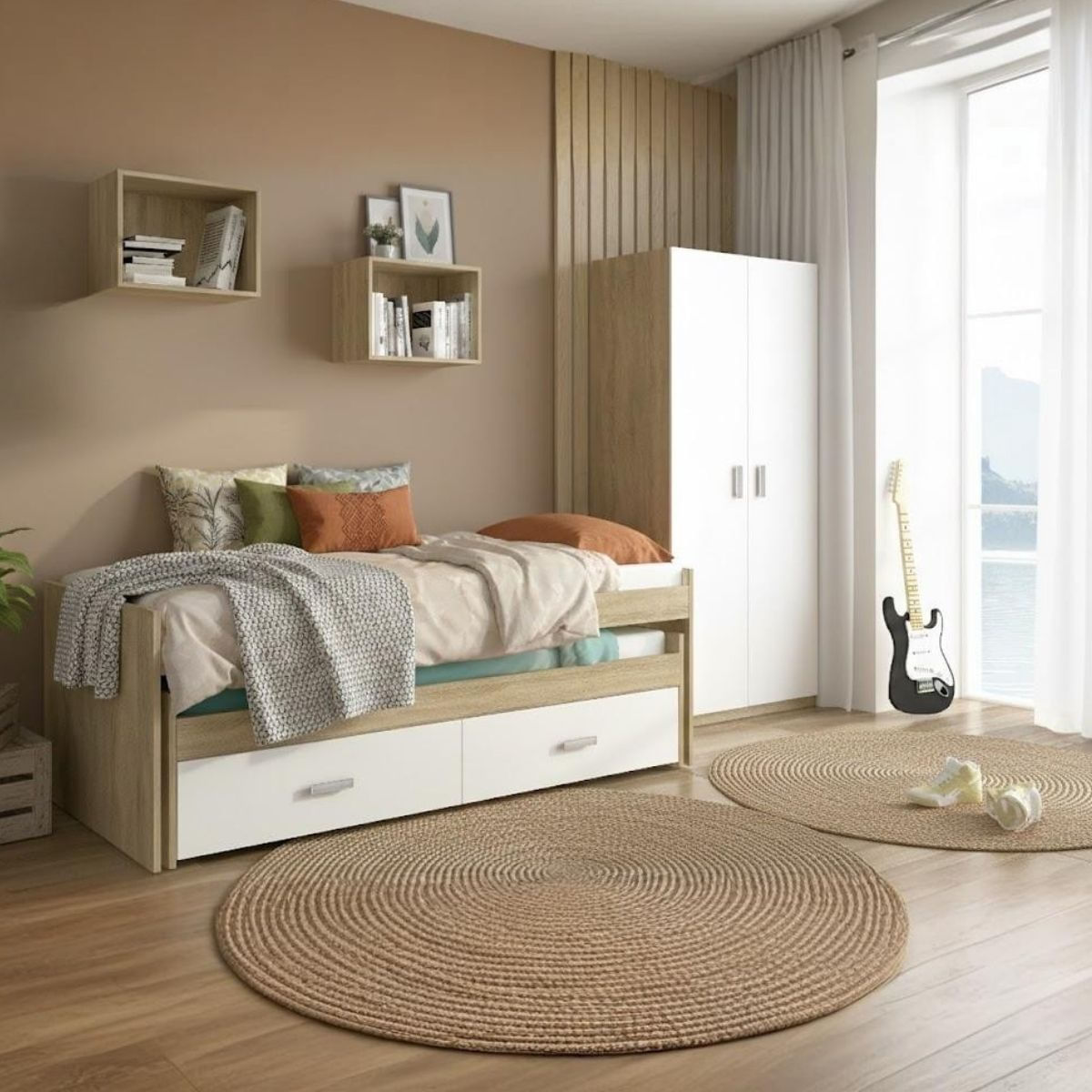 Conjunto-de-dormitorio-Champion-ambientada-dormitorio