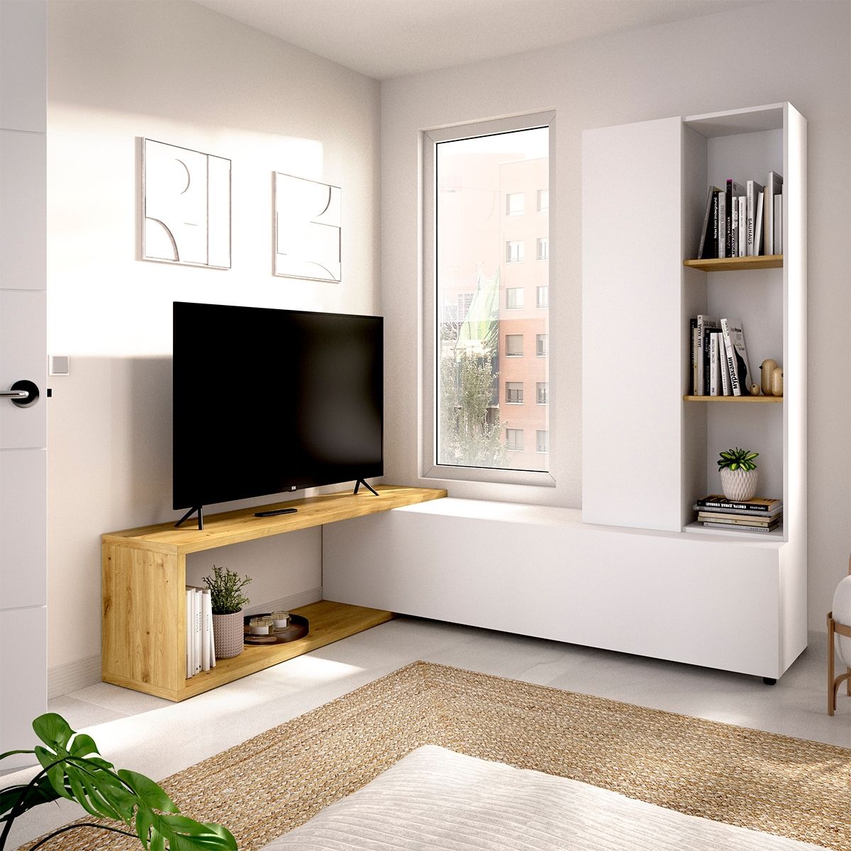 Mueble-de-TV-Nilo-ocho-compartimentos