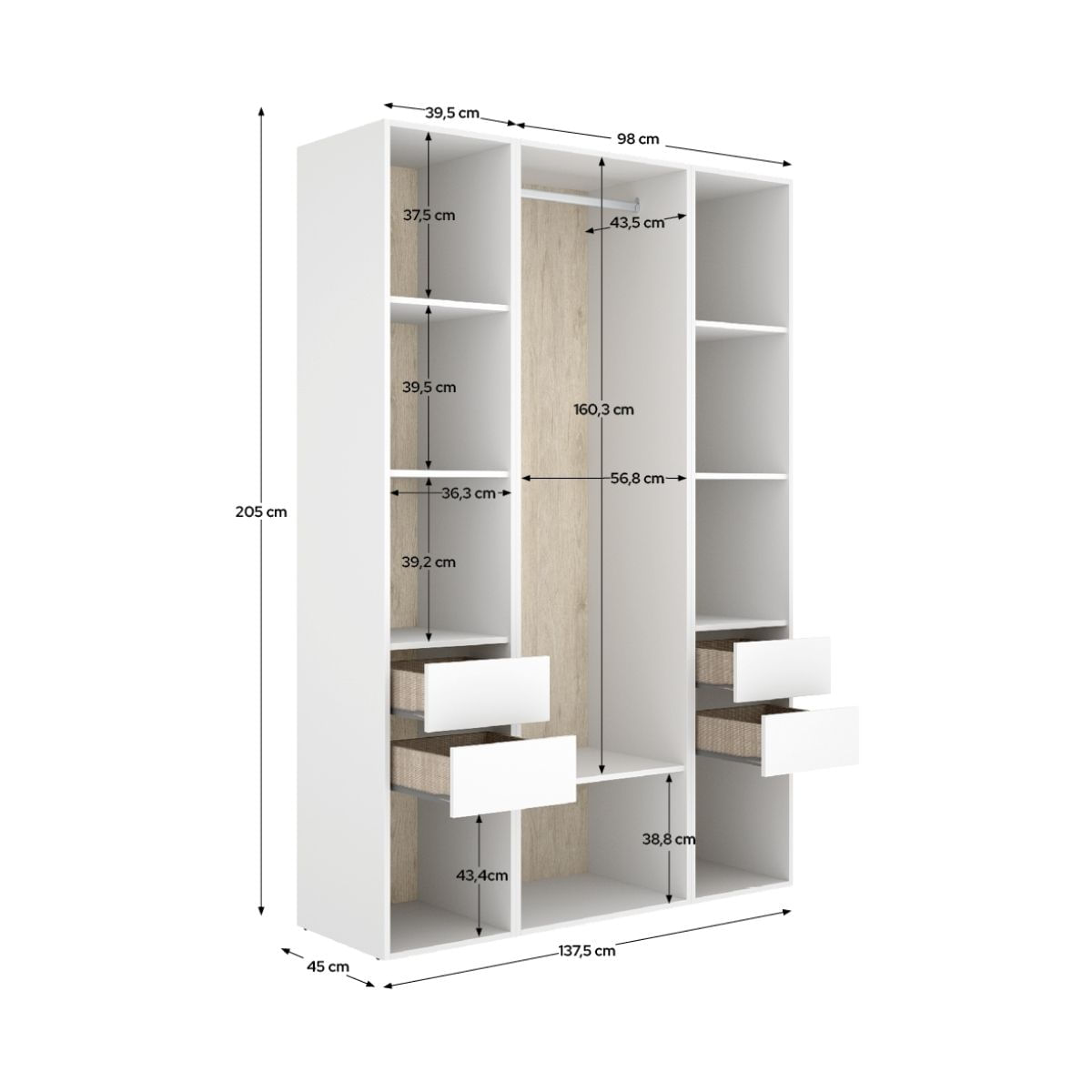 Armario-vestidor-Suit-4-cajones-medidas