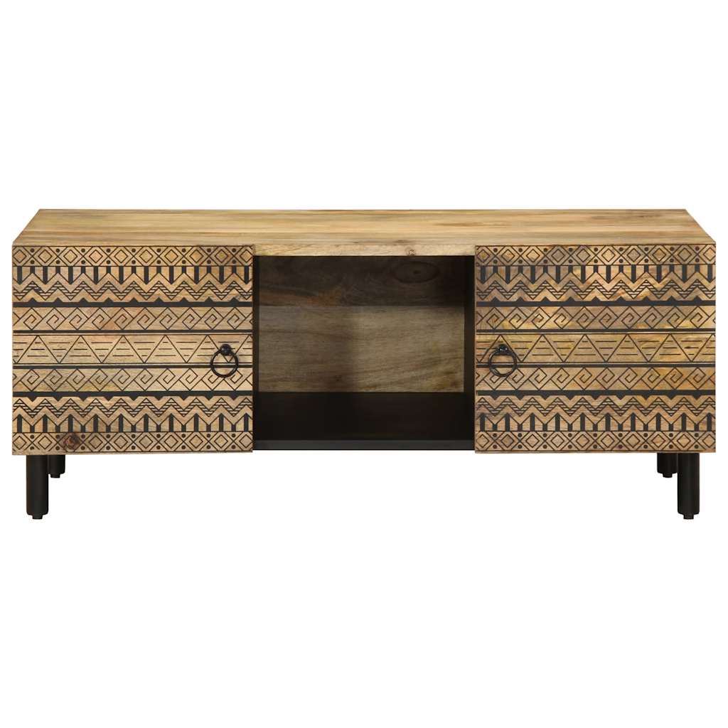 Mesa-de-centro-Nootka-2-armarios---compartimento-natural-negro-40x100x54-cm-frontal
