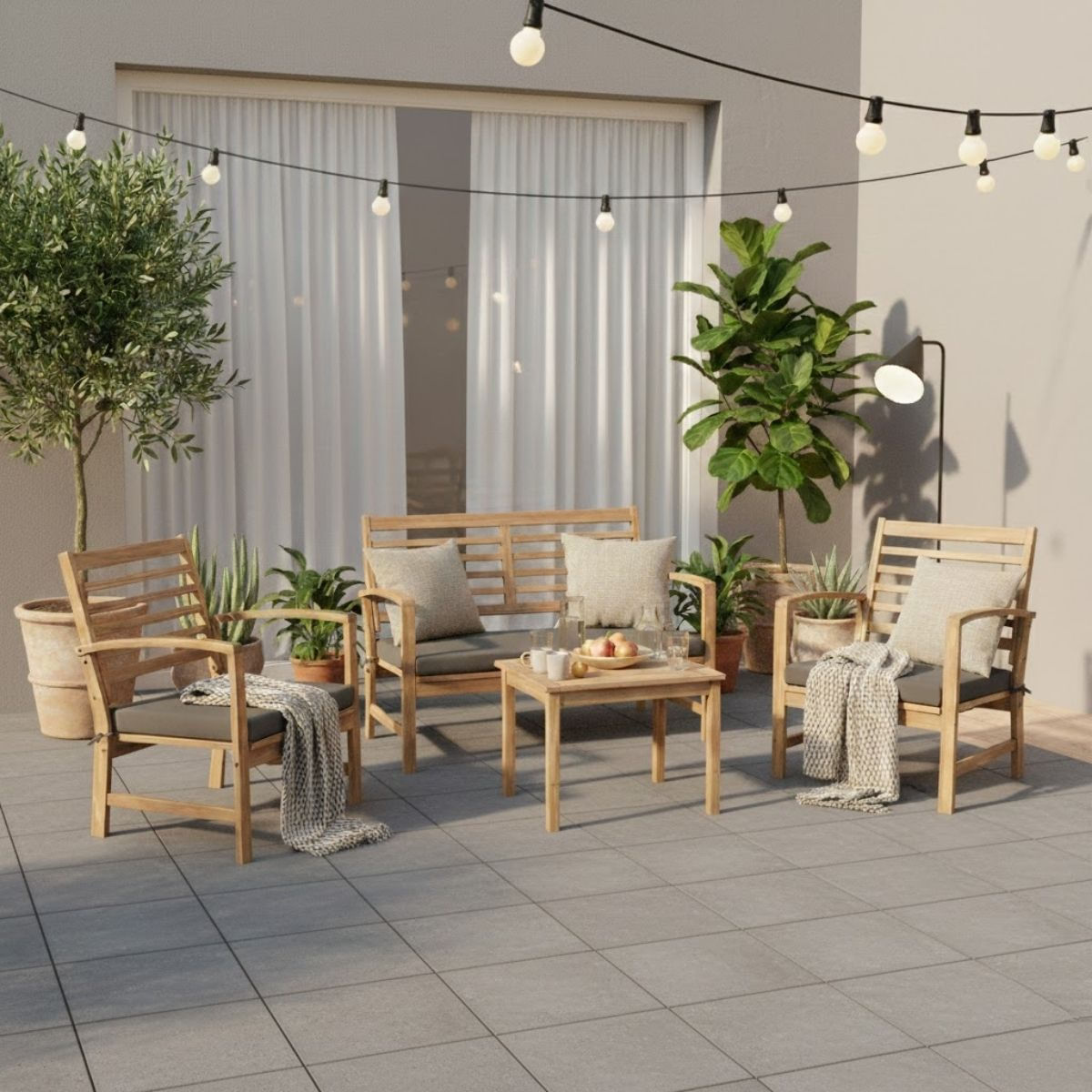 Conjunto-de-jardin-Acacia-sofa---2-sillas---mesa-natural-gris