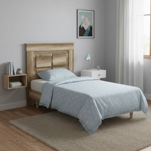Cabecero Chellen diseño con patas natural 119,3x110x3,8 cm