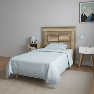 Cabecero Chellen diseño con patas natural 119,3x110x3,8 cm