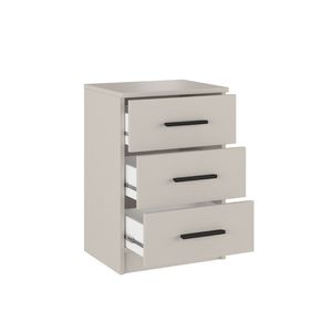 Mesita de noche New Aura 3 cajones 59,5x39,6x33,5 cm