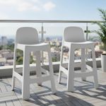 Pack-de-2-taburetes-Bark-apilable-con-proteccion-anti-UV-blanco-