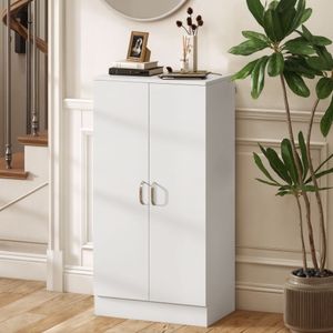 Zapatero Colibrí Homcom 6 estantes interiores 14 pares blanco 108x55x35 cm