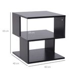 Mesa-auxiliar-Valery-Homcom-3-niveles-abiertos-43x40x40-cm