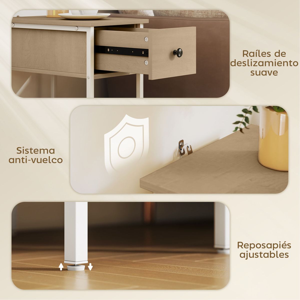 Mesa-auxiliar-Valery-Homcom-3-niveles-abiertos-43x40x40-cm
