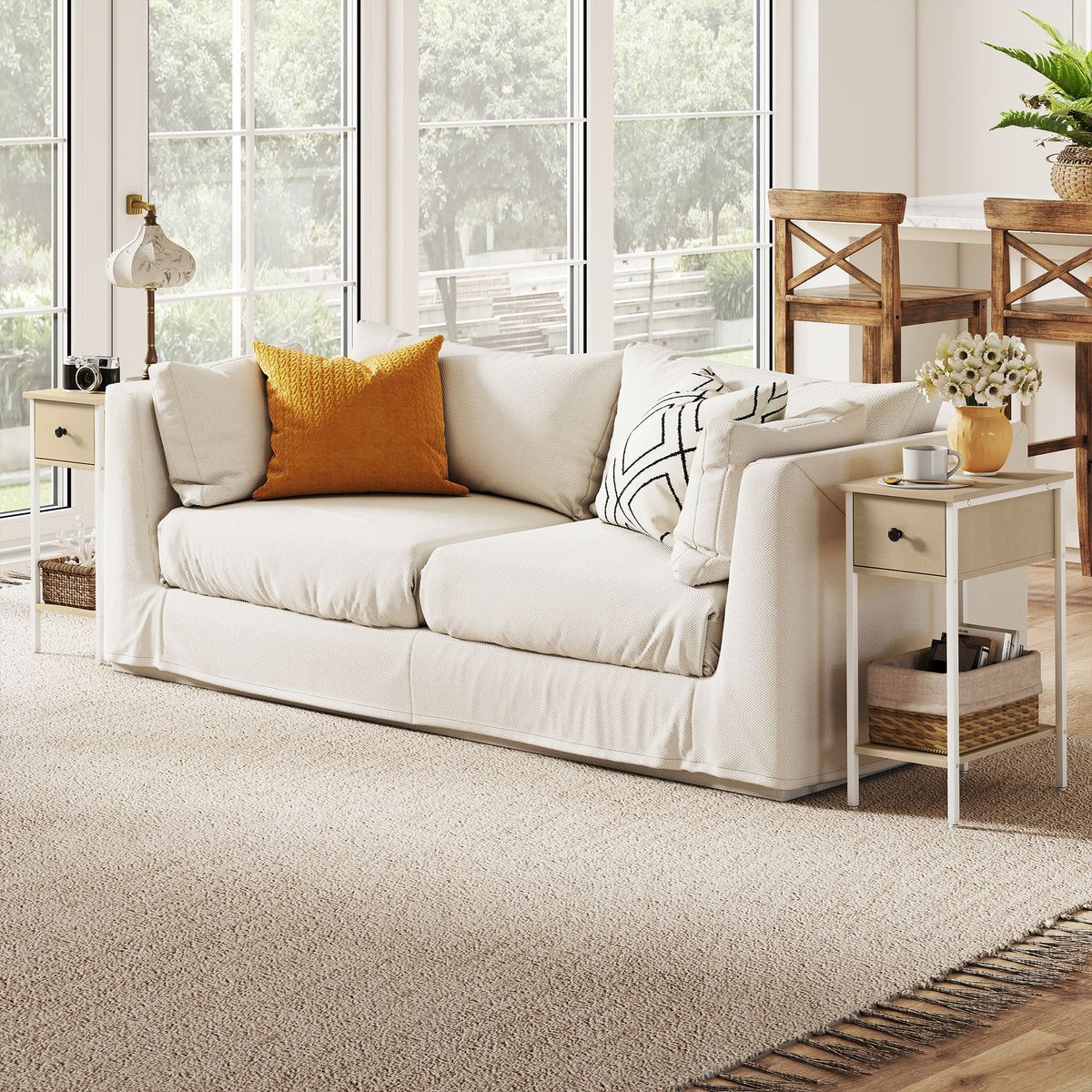 Mesa-auxiliar-Valery-Homcom-3-niveles-abiertos-43x40x40-cm