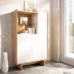 Aparador-KA-dos-puertas-con-estante-de-cristal