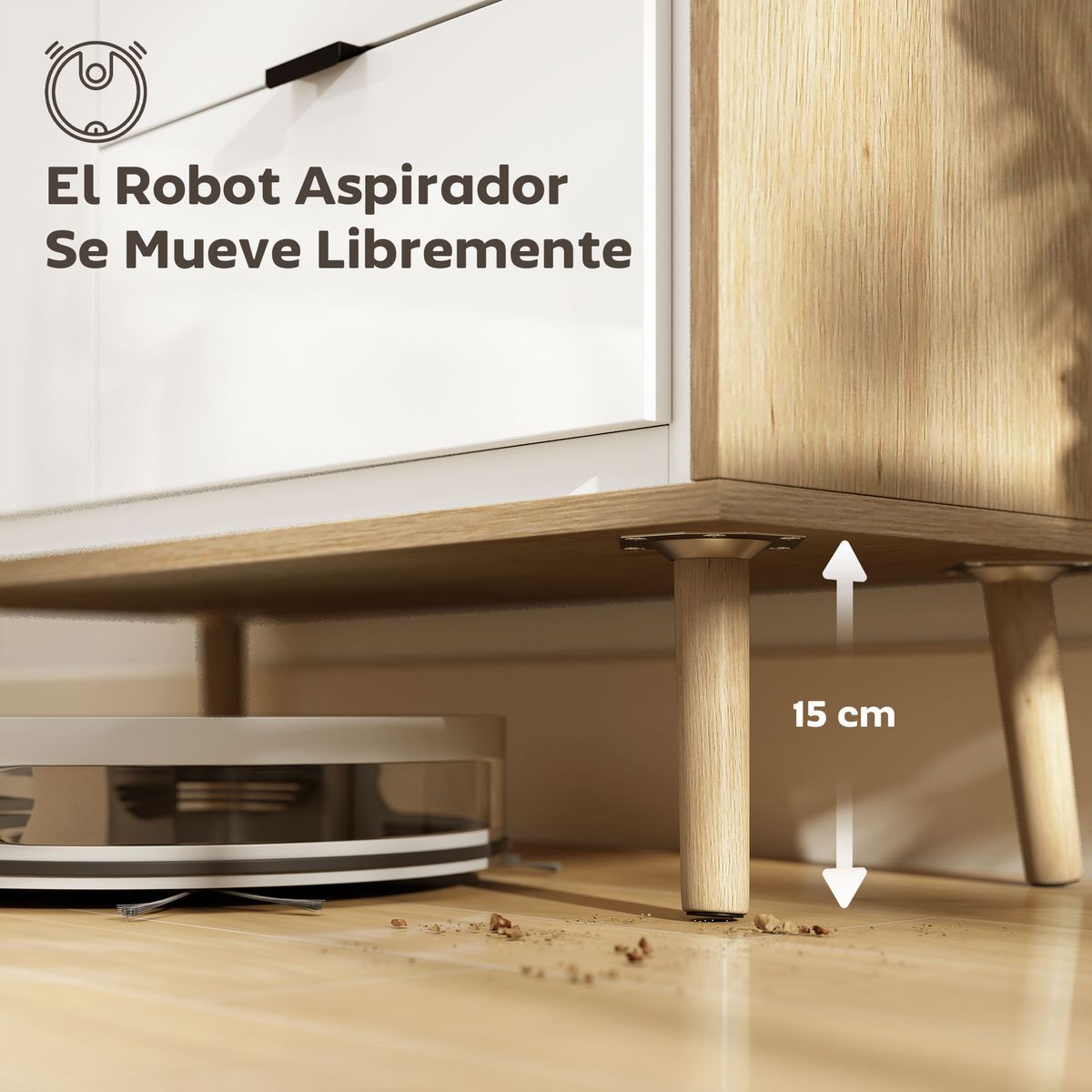 Aparador-Vivo-Homcom-facil-limpieza