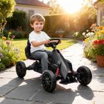 Kart-infantil-a-pedales-Go-Kart-Homcom-altura-regulable-negro-585x58x100-cm-