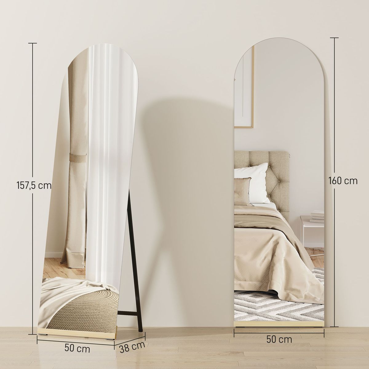 Espejo-de-cuerpo-entero-Kube-Homcom-medidas