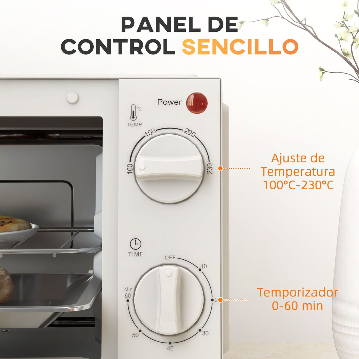 Horno-de-sobremesa-King-Homcom-750W-9L-temporizador-blanco-35-cm-