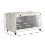 Horno-de-sobremesa-King-Homcom-750W-9L-temporizador-blanco-35-cm-