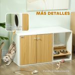 Centro-de-actividades-para-gatos-Pawhut-arenero---comedero---rascador---cama-blanco-natural-505x95x48-cm-
