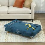 Cama-para-perros-Lucky-cojin-extraible-azul-24x80x66-cm-