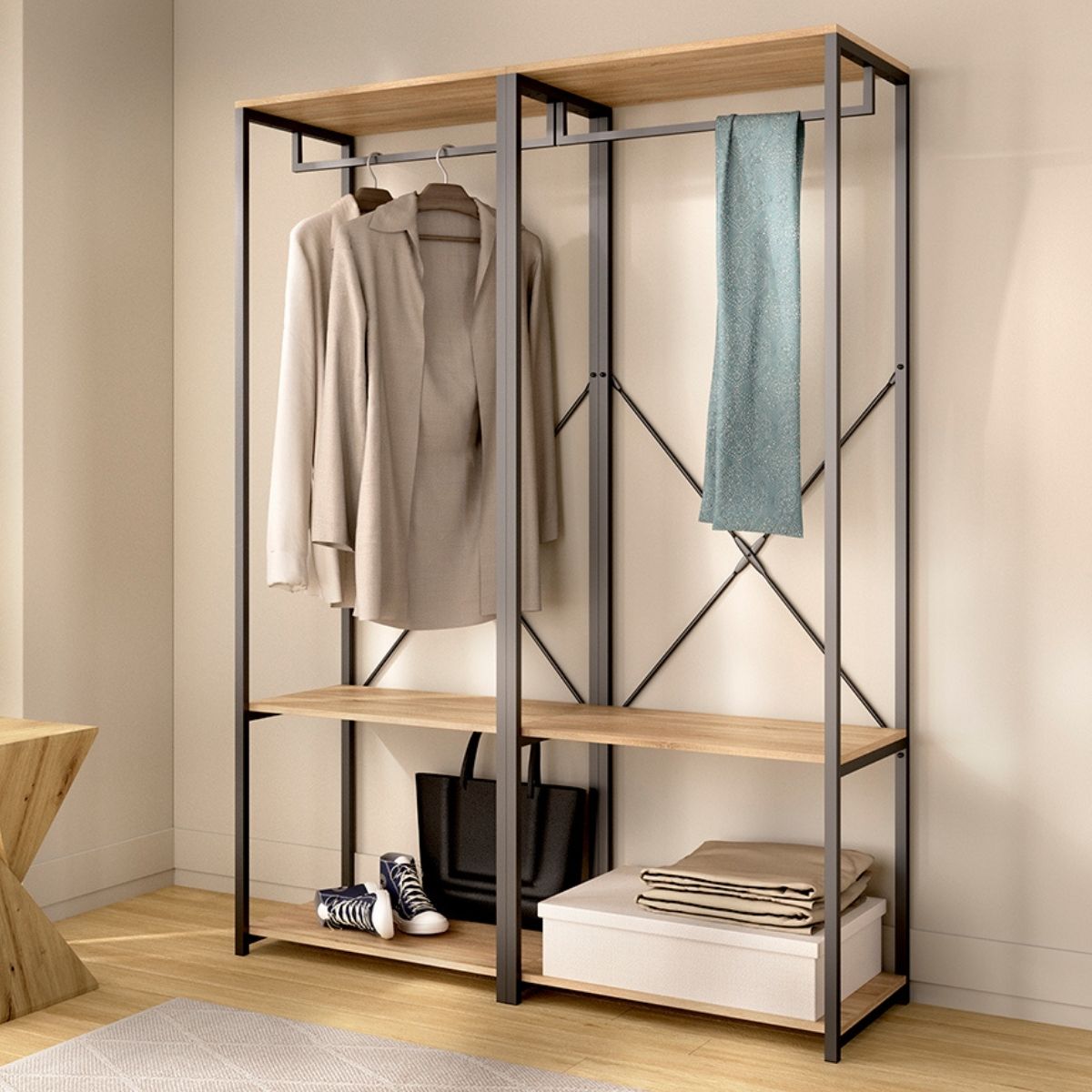 Armario-vestidor-Trok-estructura-metalica