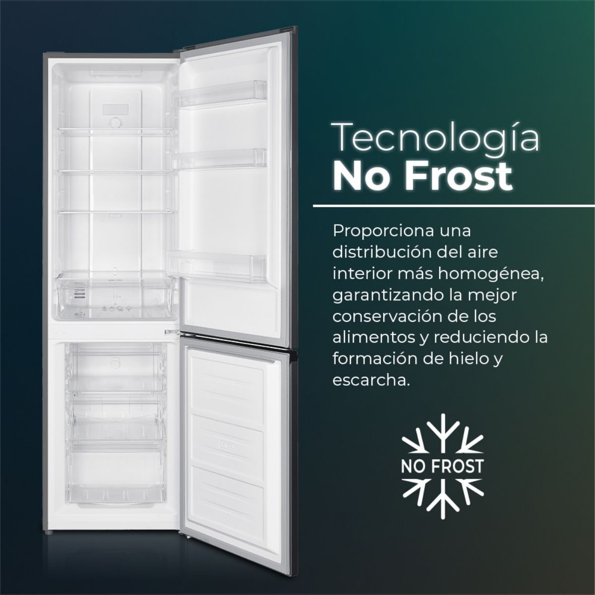 Frigorifico-combi-Svan-SC185500ENFX-multi-air-flow