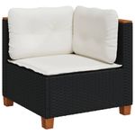 Sofa-de-exterior-Dream-modular-4-piezas---5-cojines-negro