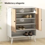 Zapatero-Therian-Homcom-2-puertas-con-baldas-ajustables-blanco-natural-97x75x35-cm