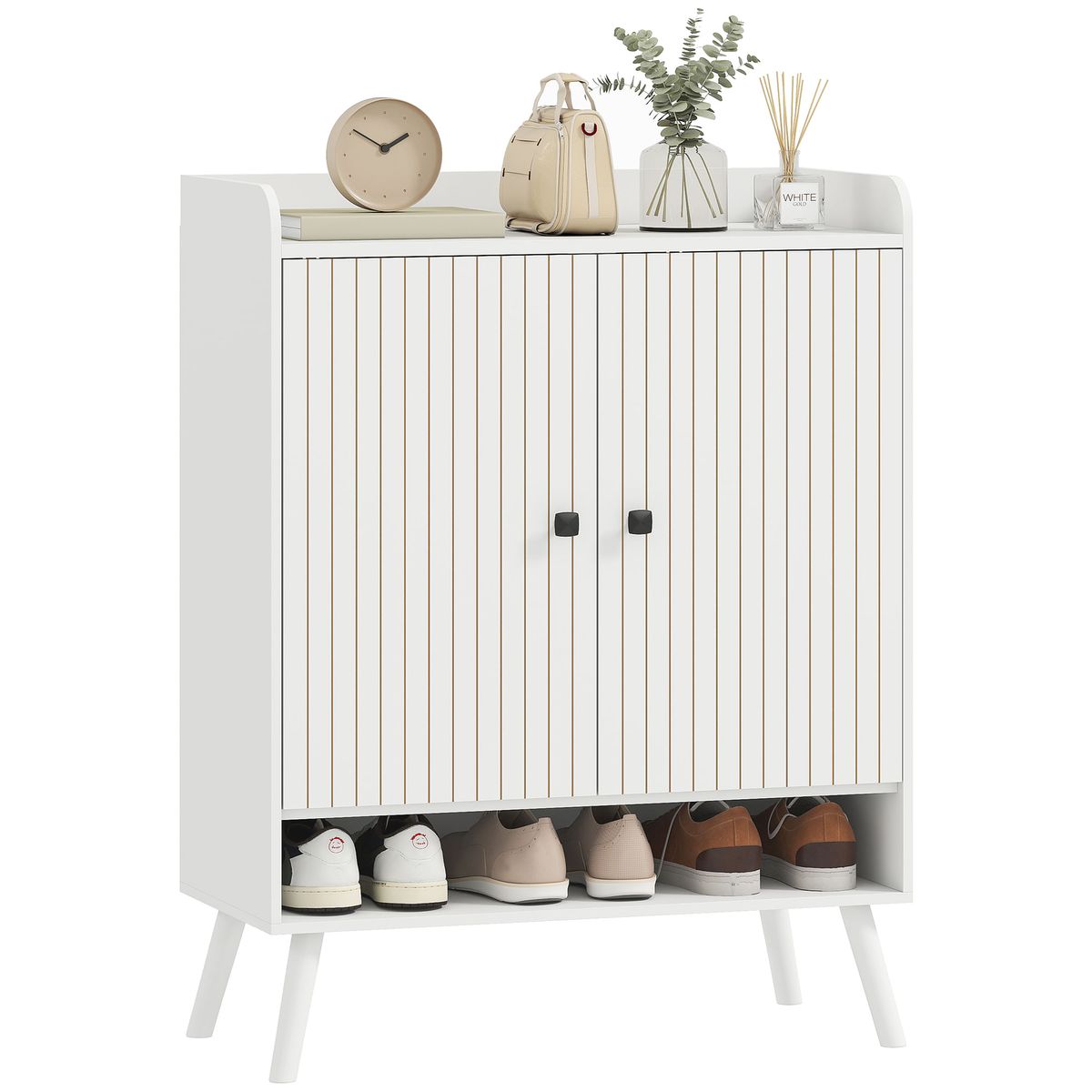 Zapatero-Klein-Homcom-2-puertas-con-baldas-ajustables-blanco-97x35x75-cm