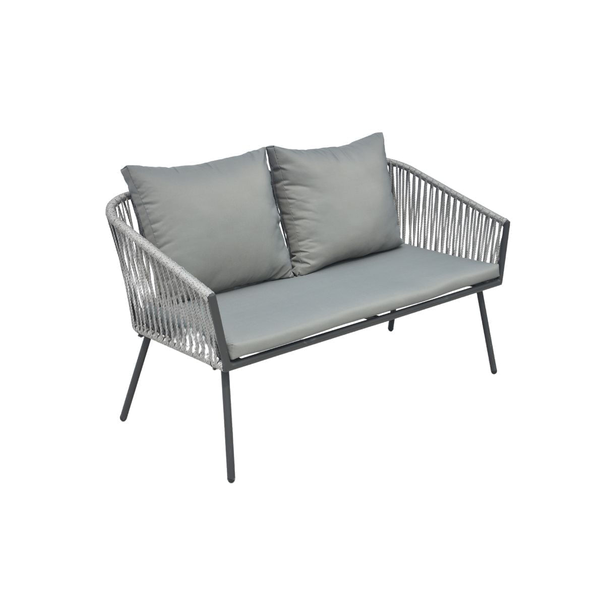 Conjunto-de-jardin-Torino-sofa-doble---2-sillas---mesa---cojines-gris